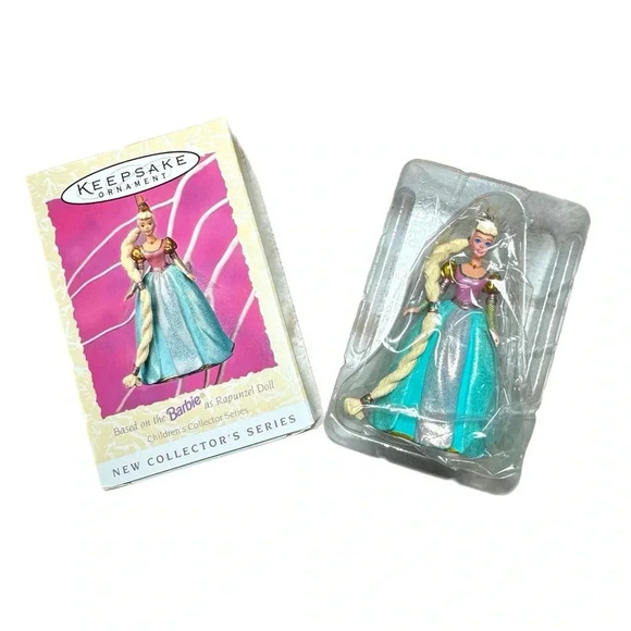 Rapunzel Barbie Spring Hallmark Ornament 1997 Keepsake Handcrafted by A. Rogers - Picture 1 of 5